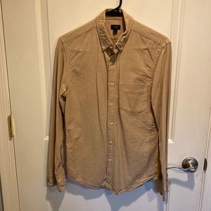 J. Crew Mens Slim Oxford Shirt Small in Grain